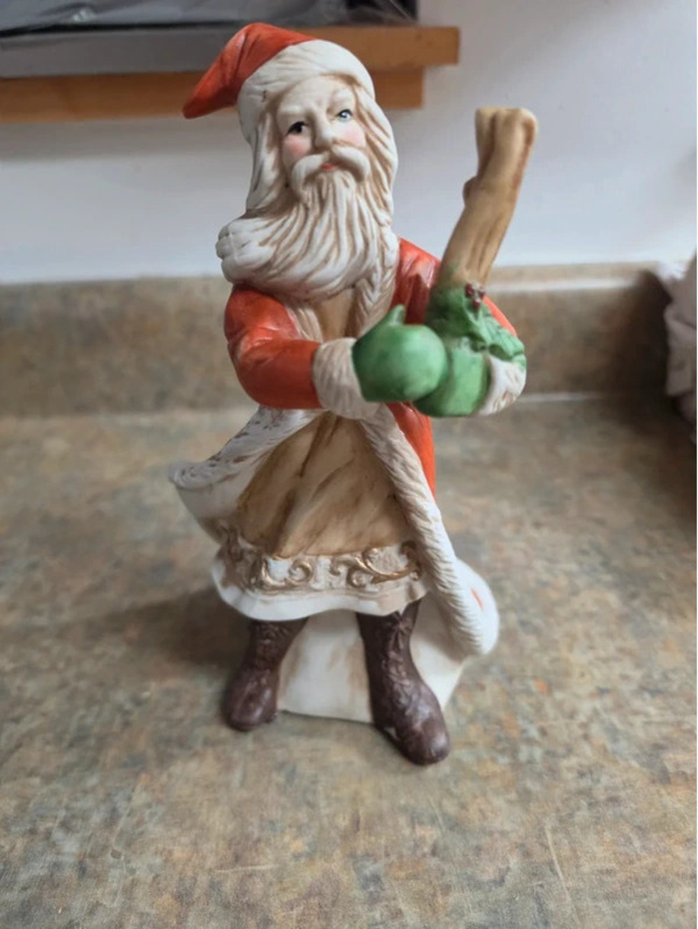 Vintage Porcelain Old World Santa